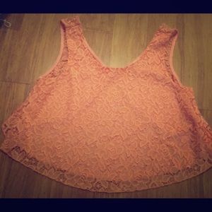 Coral crop top